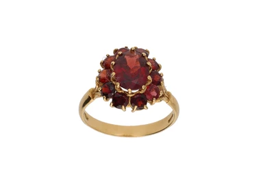 Anello con granati - Asta Preziosi
