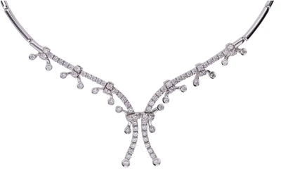 Collier semirigido con pietre incolori - Asta Preziosi Collier semirigido con pietre incolori - Asta Preziosi