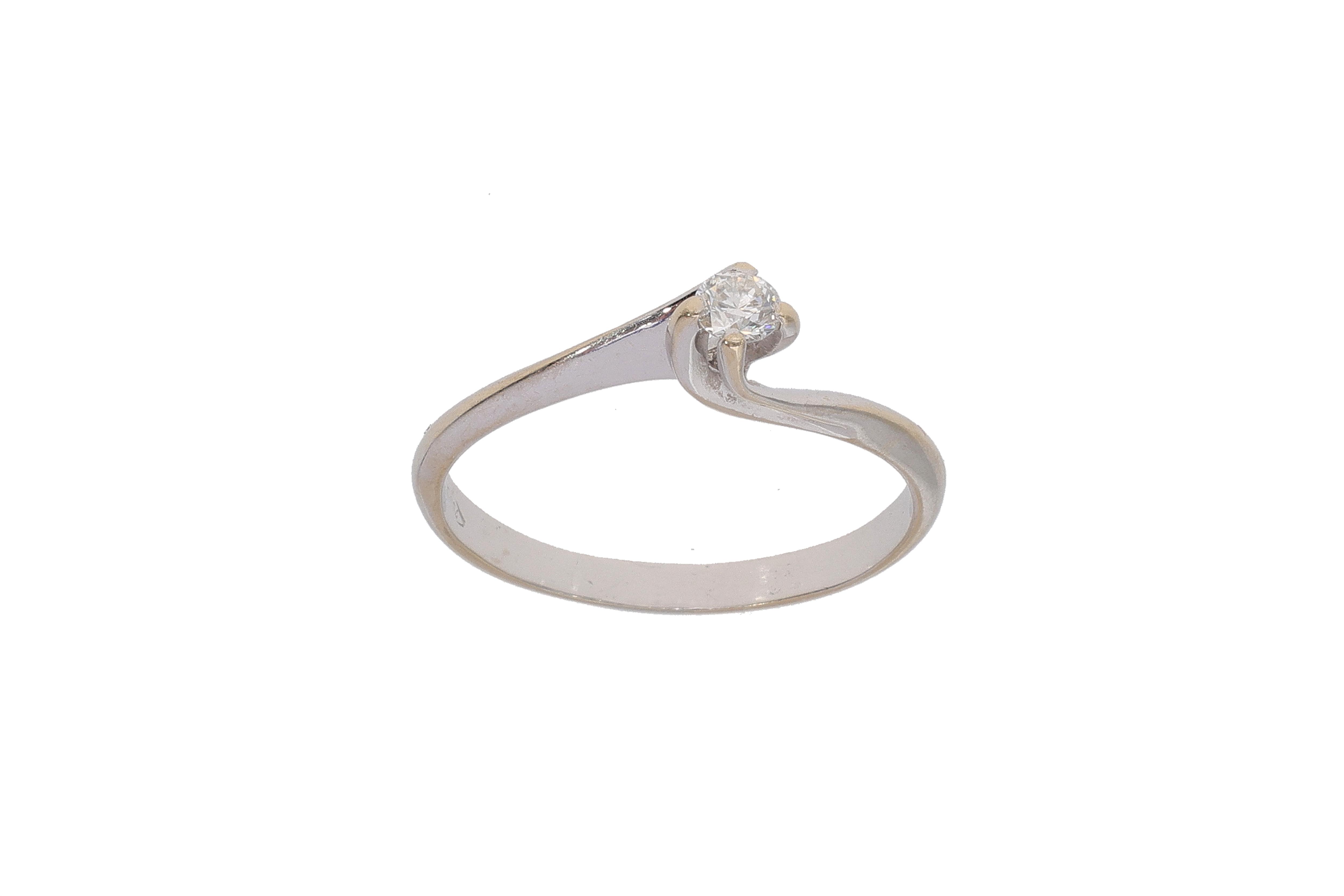 Anello con diamante - Asta Preziosi