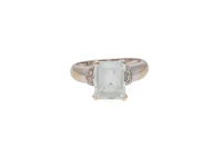 Anello con diamanti e acquamarina - Asta Preziosi Anello con diamanti e acquamarina - Asta Preziosi