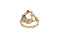 Anello con microperle e zaffiri - Asta Preziosi Anello con microperle e zaffiri - Asta Preziosi