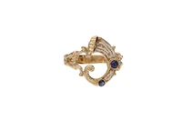 Anello con microperle e zaffiri - Asta Preziosi Anello con microperle e zaffiri - Asta Preziosi