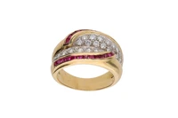 Anello con rubini e diamanti - Asta Preziosi Anello con rubini e diamanti - Asta Preziosi