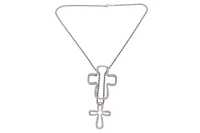 Collana e pendente a forma di croce scomponibile con diamanti - Asta Preziosi Collana e pendente a forma di croce scomponibile con diamanti - Asta Preziosi
