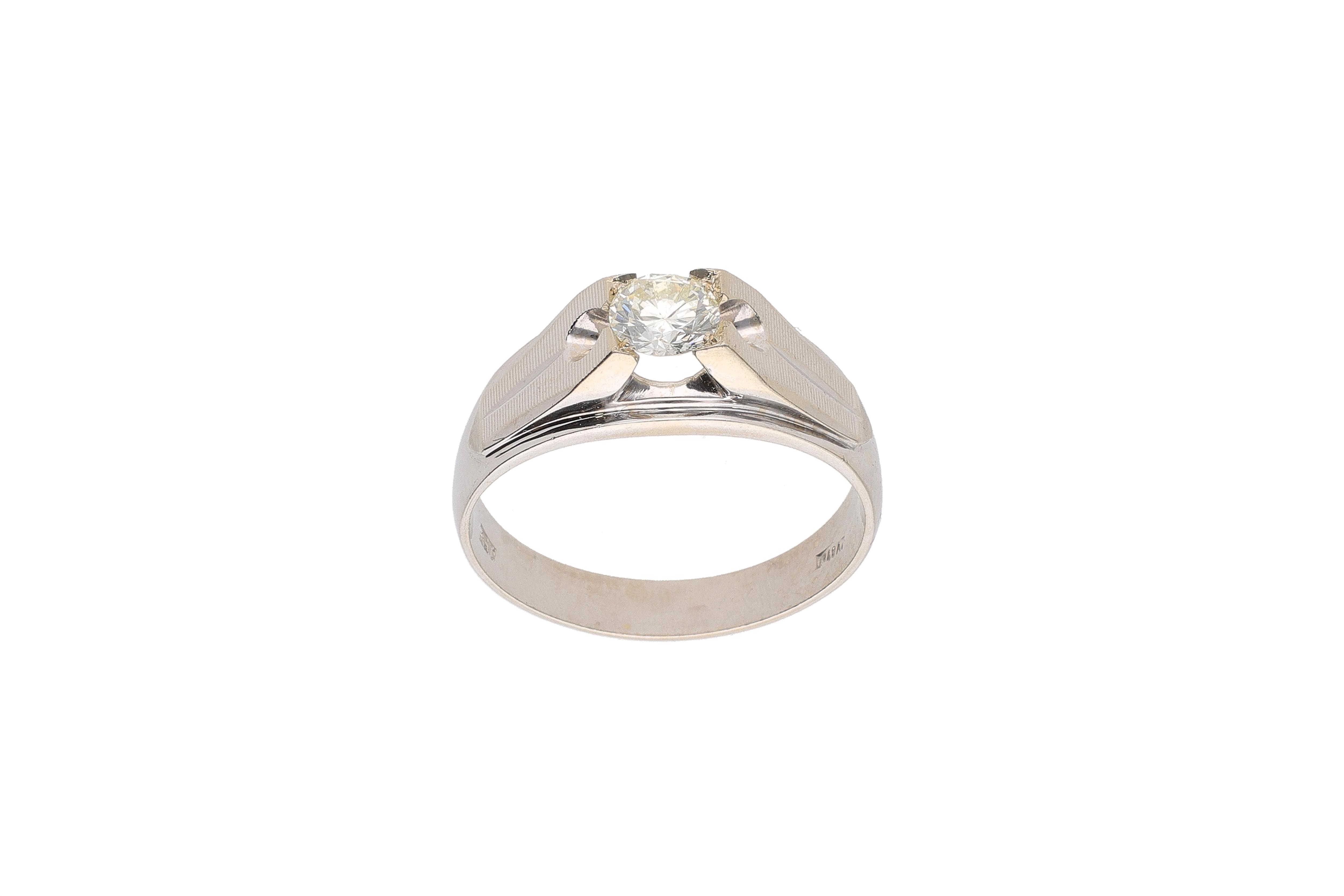 Anello con diamante - Asta Preziosi