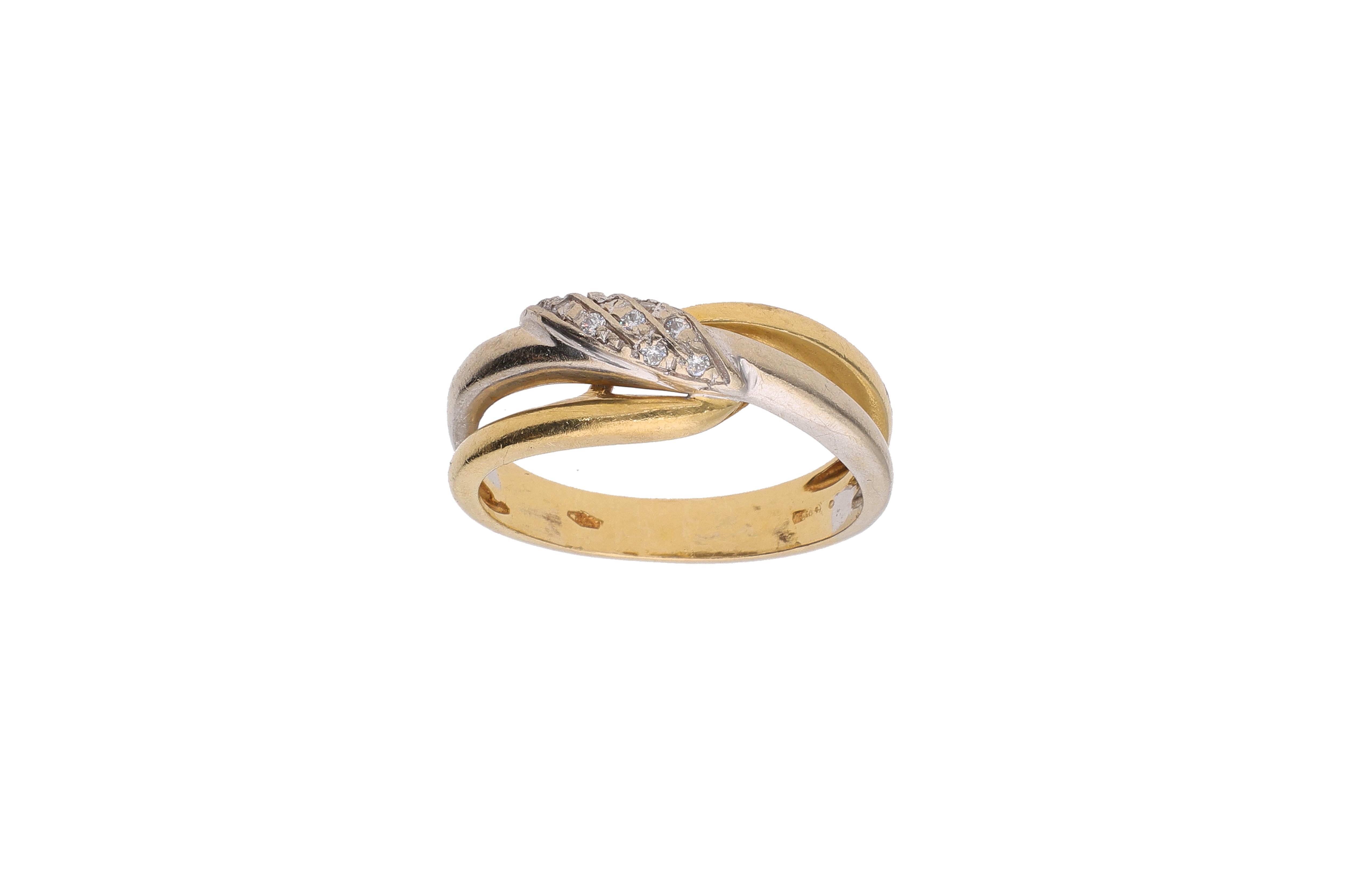 Anello con pietre incolori - Asta Preziosi