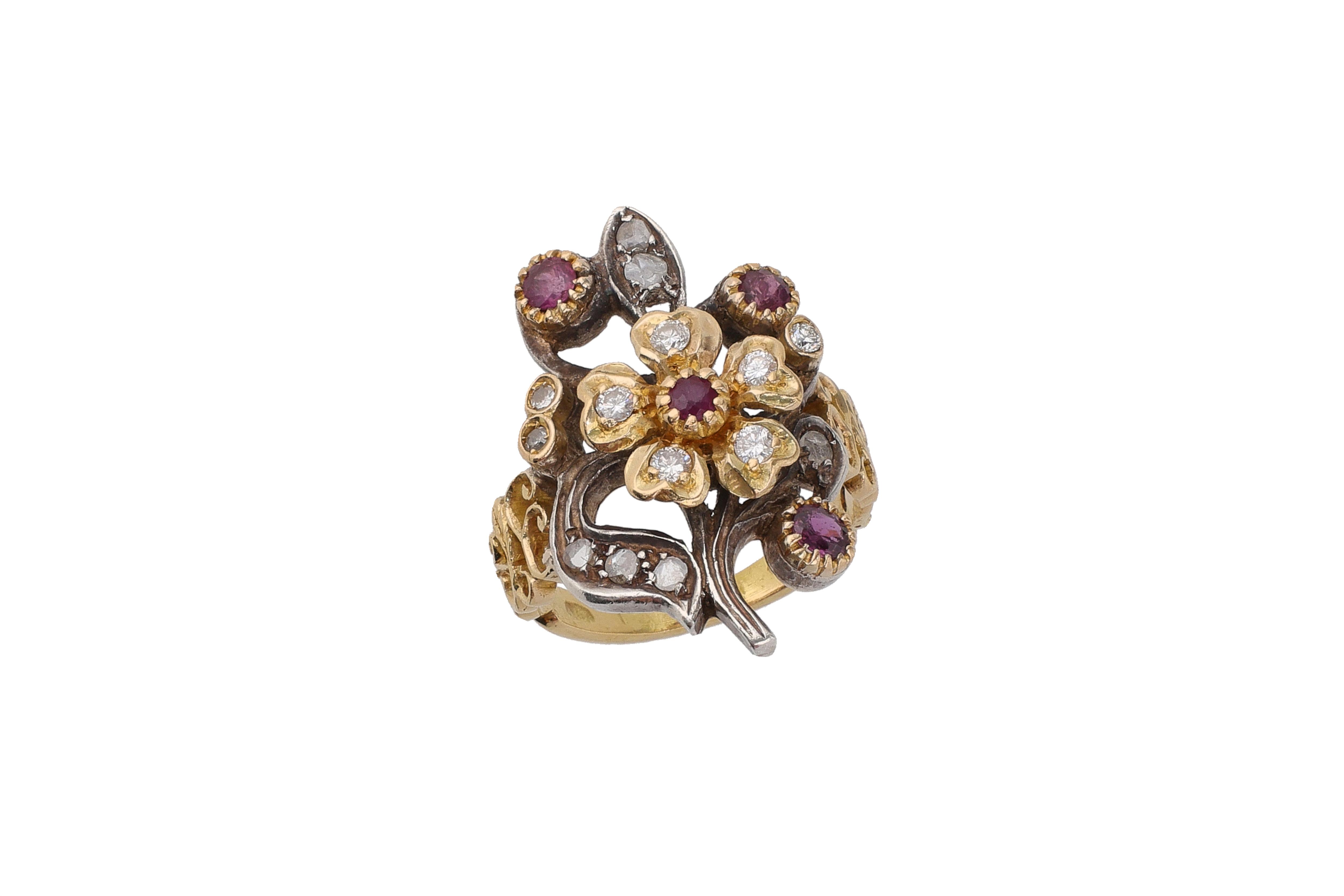 Anello con rubini e diamanti - Asta Preziosi