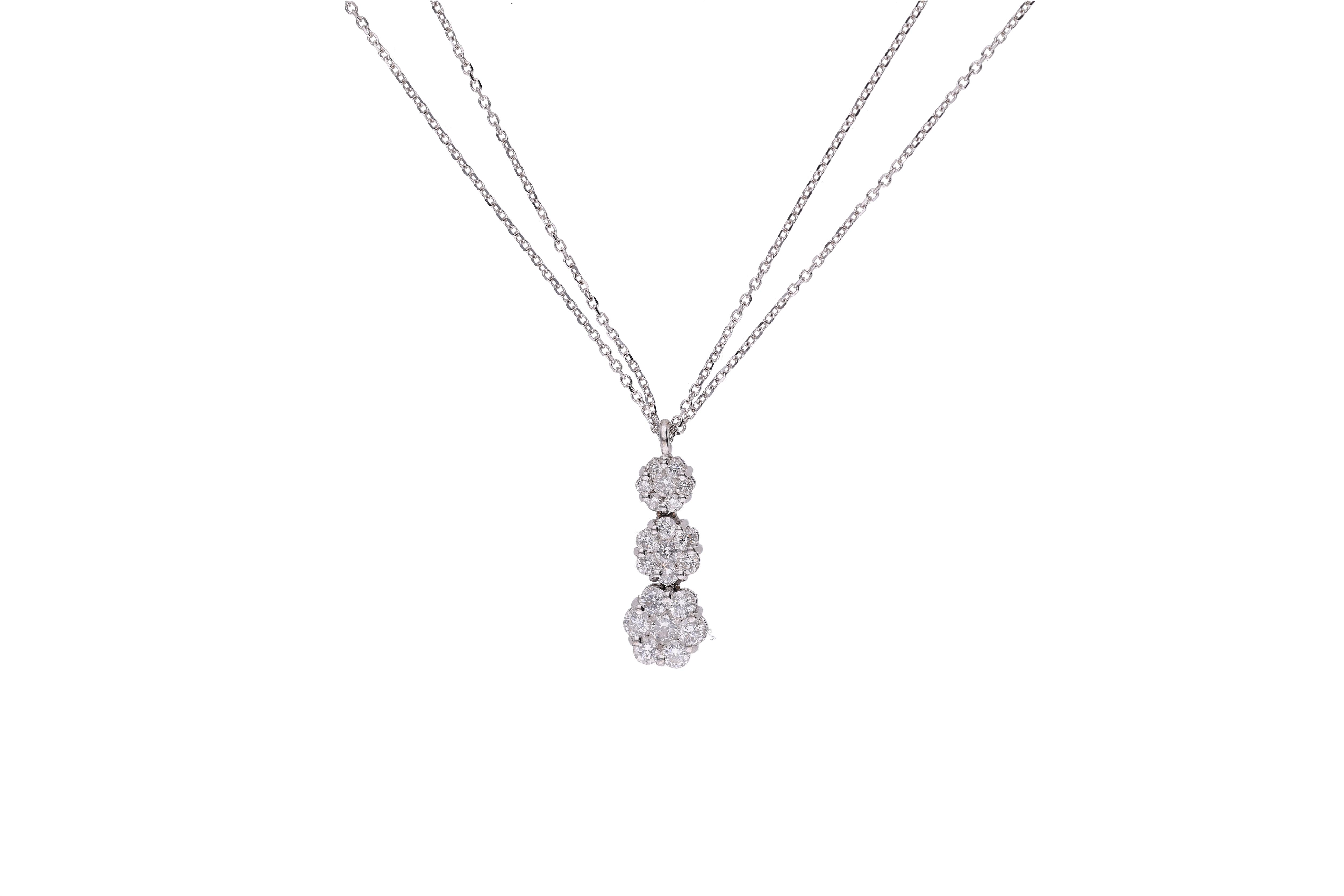 Collana con diamanti e pietra - Asta Preziosi