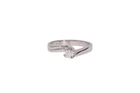 Anello con diamante - Asta Preziosi