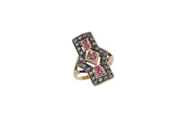 Anello con diamanti e rubini - Asta Preziosi