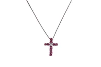 Bliss, collana con diamante e rubini - Asta Preziosi