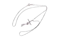 Collana e crocetta con diamanti - Asta Preziosi