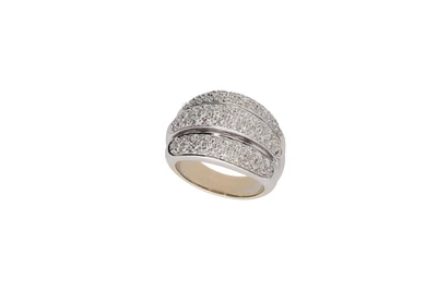 Anello con pave' di diamanti - Asta Preziosi Anello con pave' di diamanti - Asta Preziosi