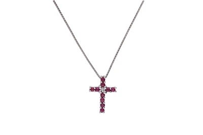 Bliss, collana con diamante e rubini - Asta Preziosi