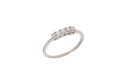 Veretta con cinque diamanti - Asta Preziosi Veretta con cinque diamanti - Asta Preziosi