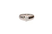 Anello con diamante - Asta Preziosi