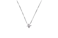 Collier e punto luce con piccolo diamante - Asta Preziosi