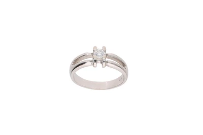 Anello con diamante - Asta Preziosi