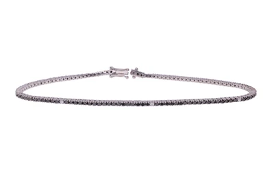 Bracciale con diamanti e diamanti neri - Asta Preziosi Bracciale con diamanti e diamanti neri - Asta Preziosi