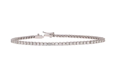 Bracciale tennis con diamanti - Asta Preziosi Bracciale tennis con diamanti - Asta Preziosi