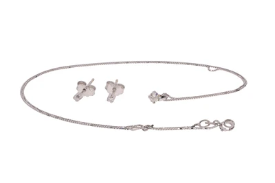 Collana e paio di orecchi con diamanti - Asta Preziosi Collana e paio di orecchi con diamanti - Asta Preziosi