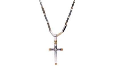 Collana e pendente con piccolo diamante - Asta Preziosi