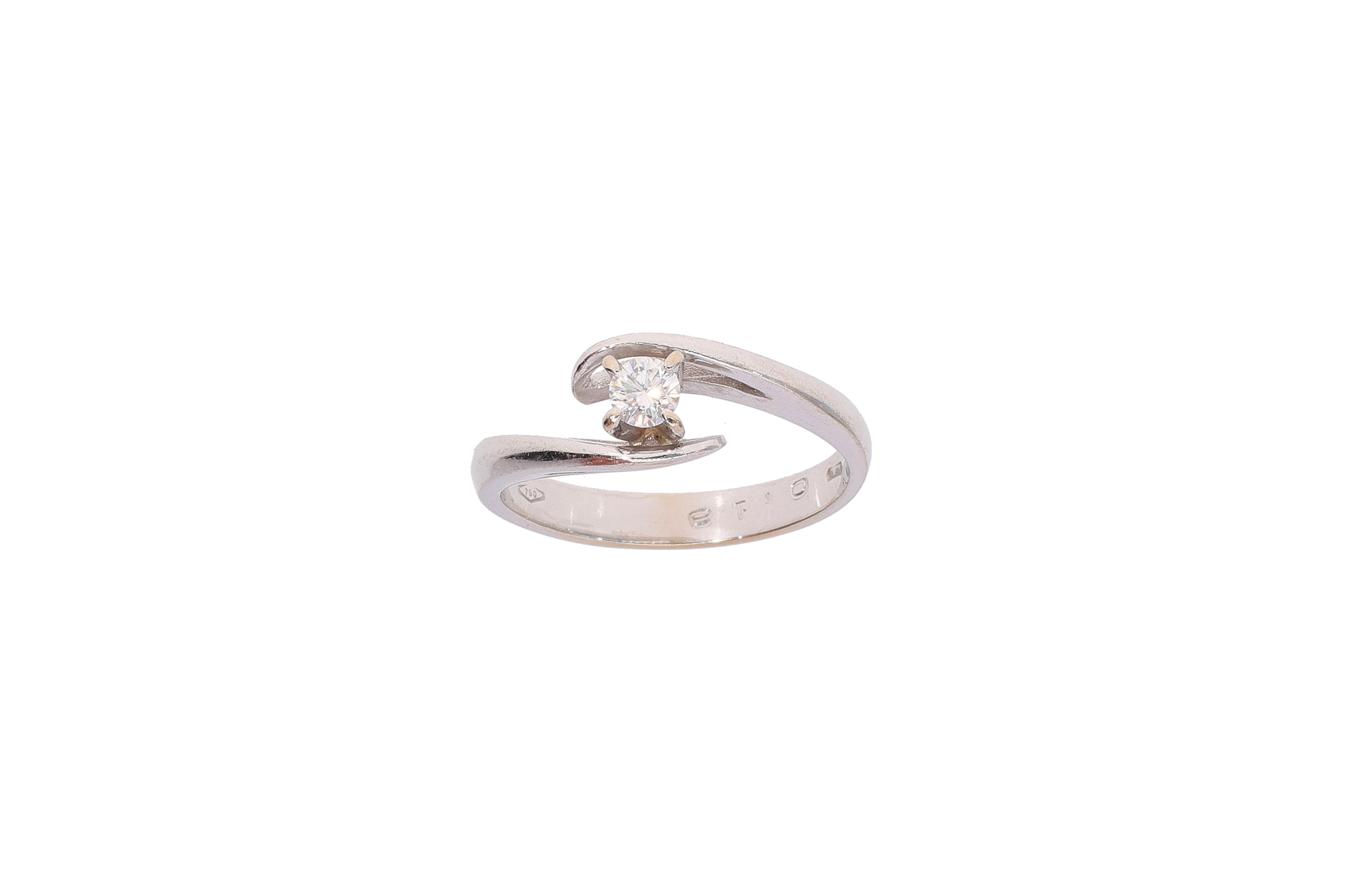 Anello con diamante - Asta Preziosi