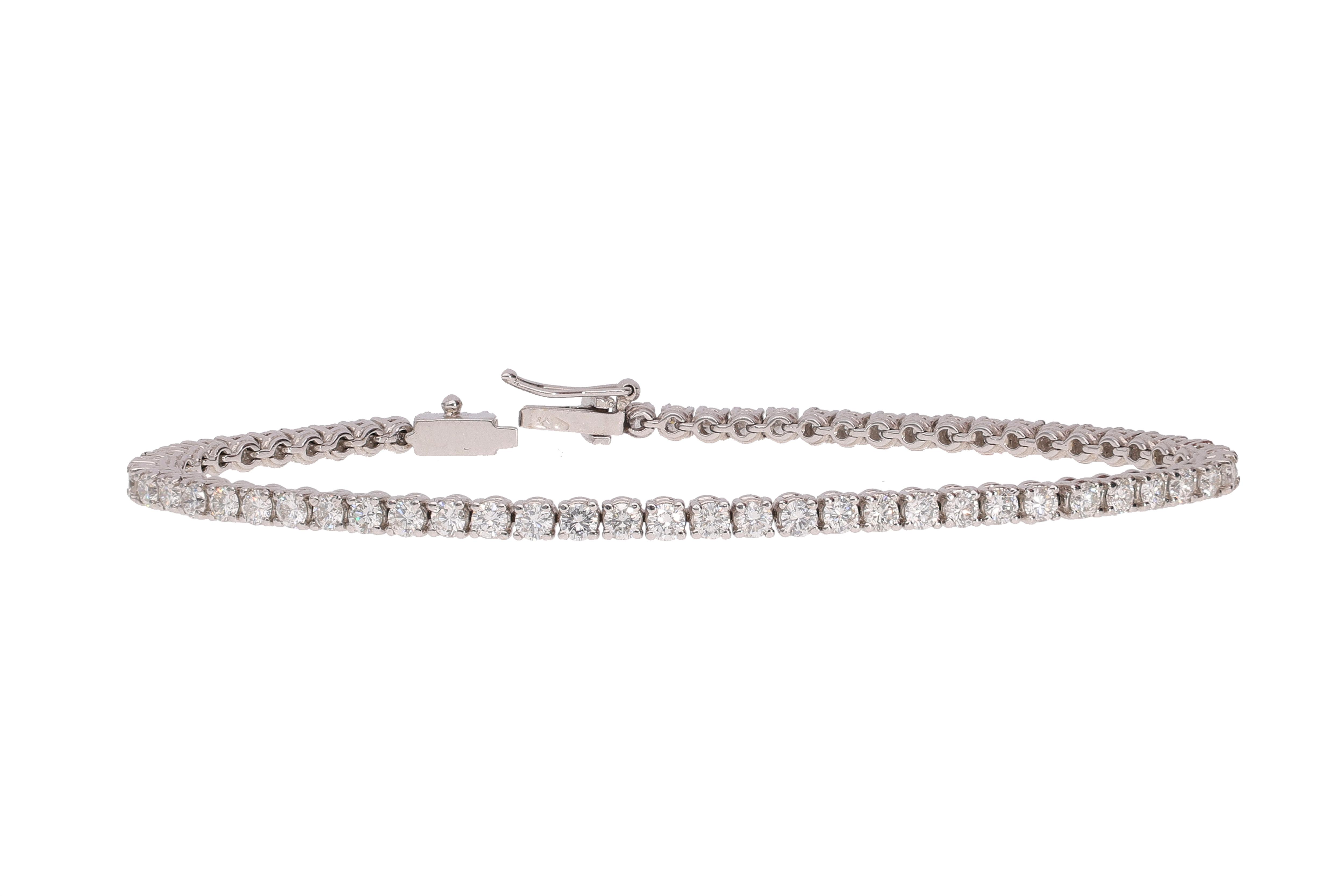 Bracciale tennis con diamanti - Asta Preziosi