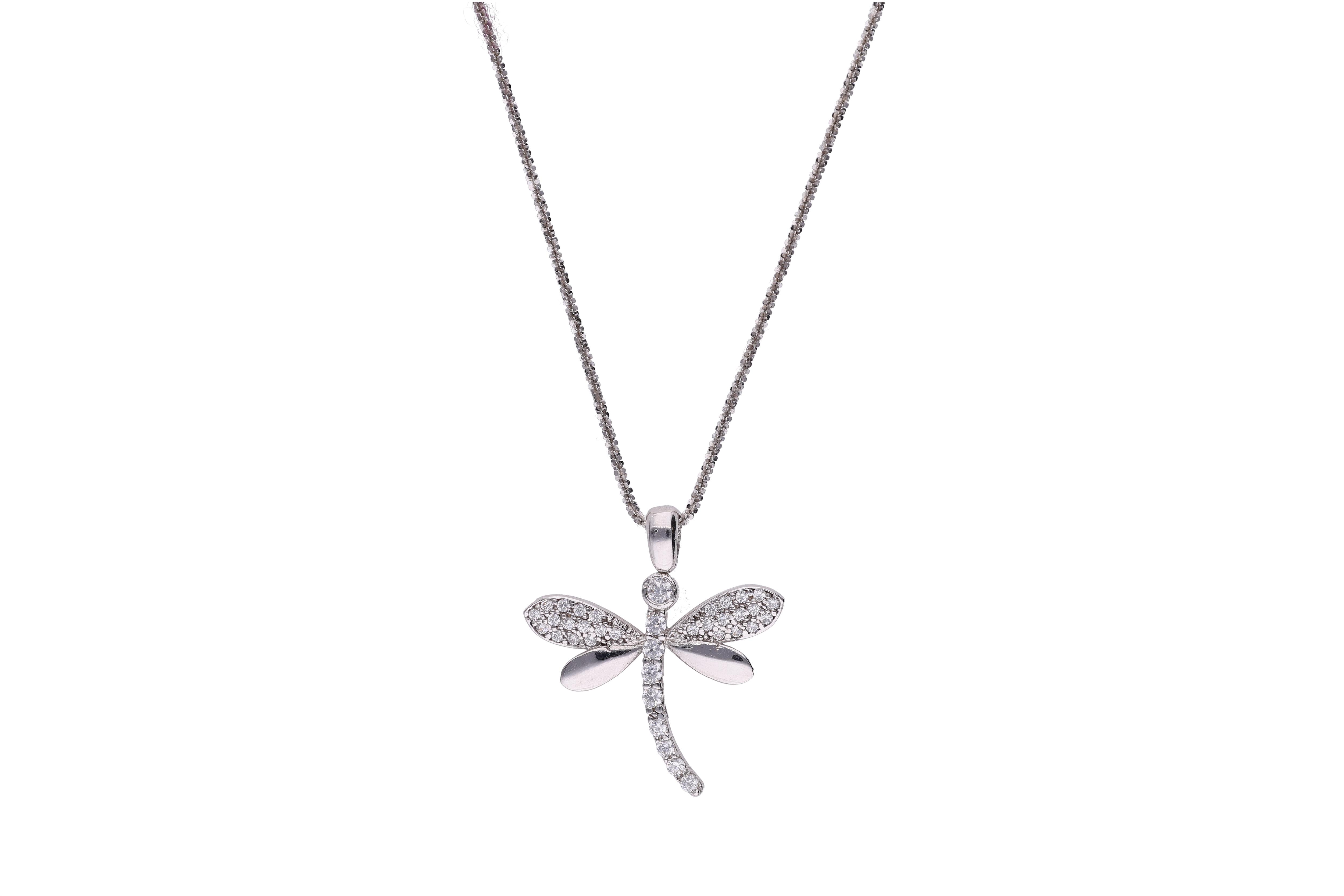 Collana con ciondolo a forma di libellula - Asta Preziosi