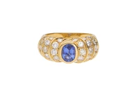 Anello con diamanti e pietra blu - Asta Preziosi Anello con diamanti e pietra blu - Asta Preziosi