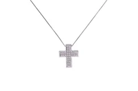 Collier e crocetta con diamanti - Asta Preziosi Collier e crocetta con diamanti - Asta Preziosi