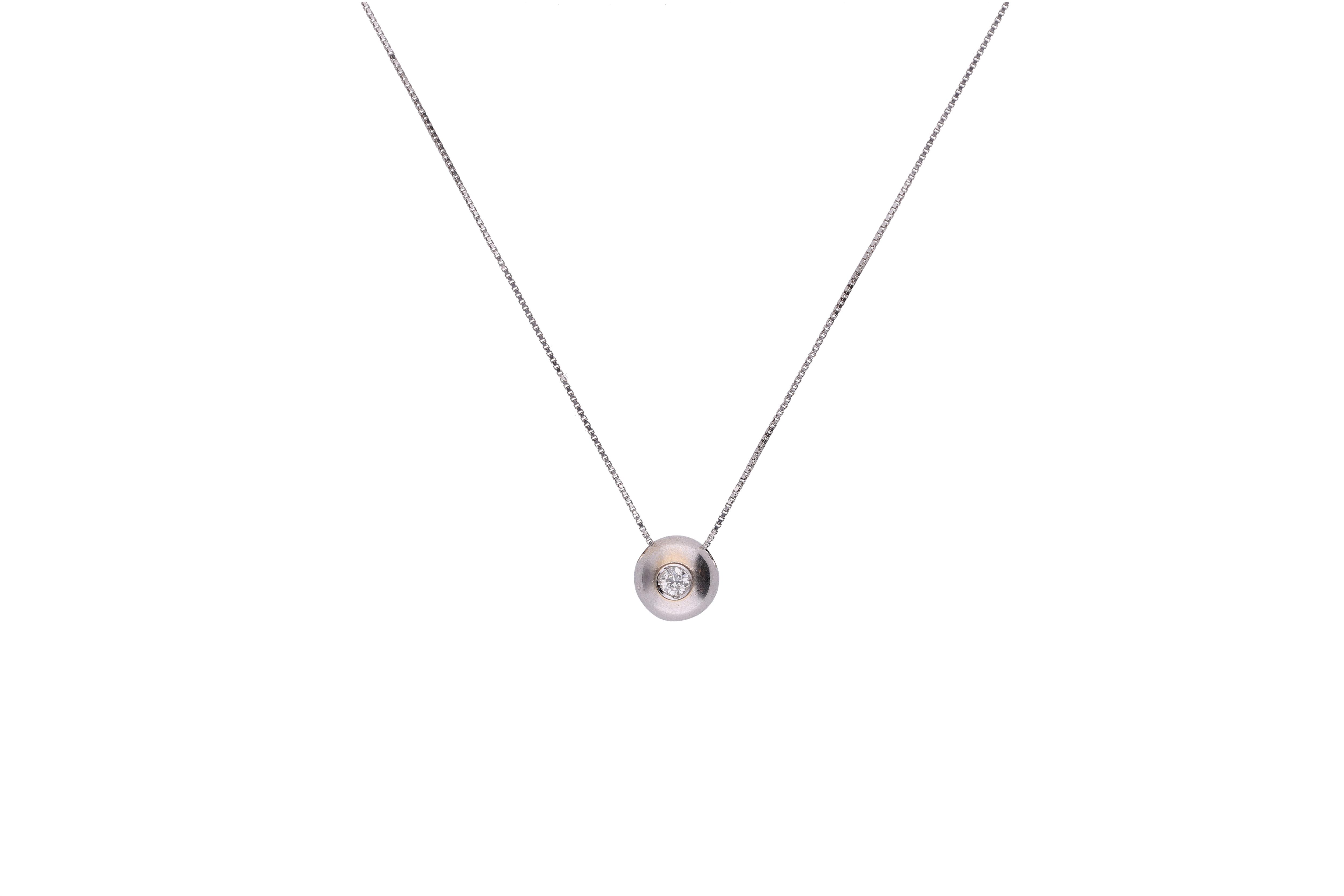 Collier con diamante - Asta Preziosi