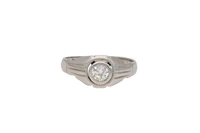 Anello con diamante - Asta Preziosi