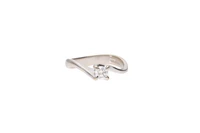 Anello con diamante - Asta Preziosi