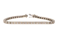 Bracciale tennis con diamanti - Asta Preziosi