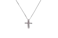 Collana e crocetta con diamanti - Asta Preziosi Collana e crocetta con diamanti - Asta Preziosi