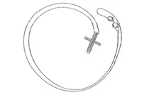 Collana e crocetta con diamanti - Asta Preziosi Collana e crocetta con diamanti - Asta Preziosi