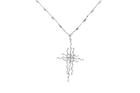 Collana e pendente a forma di croce - Asta Preziosi