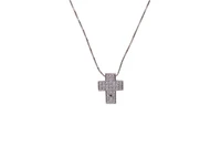 Collier e crocetta con diamanti - Asta Preziosi