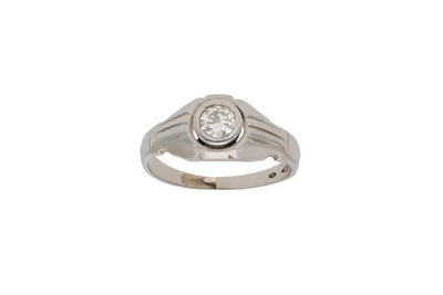Anello con diamante - Asta Preziosi