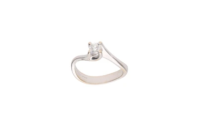 Anello con diamante - Asta Preziosi