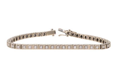 Bracciale tennis con diamanti - Asta Preziosi