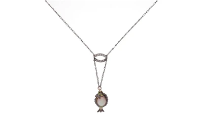 Collier con diamanti, opale, smalti e pietre - Asta Preziosi
