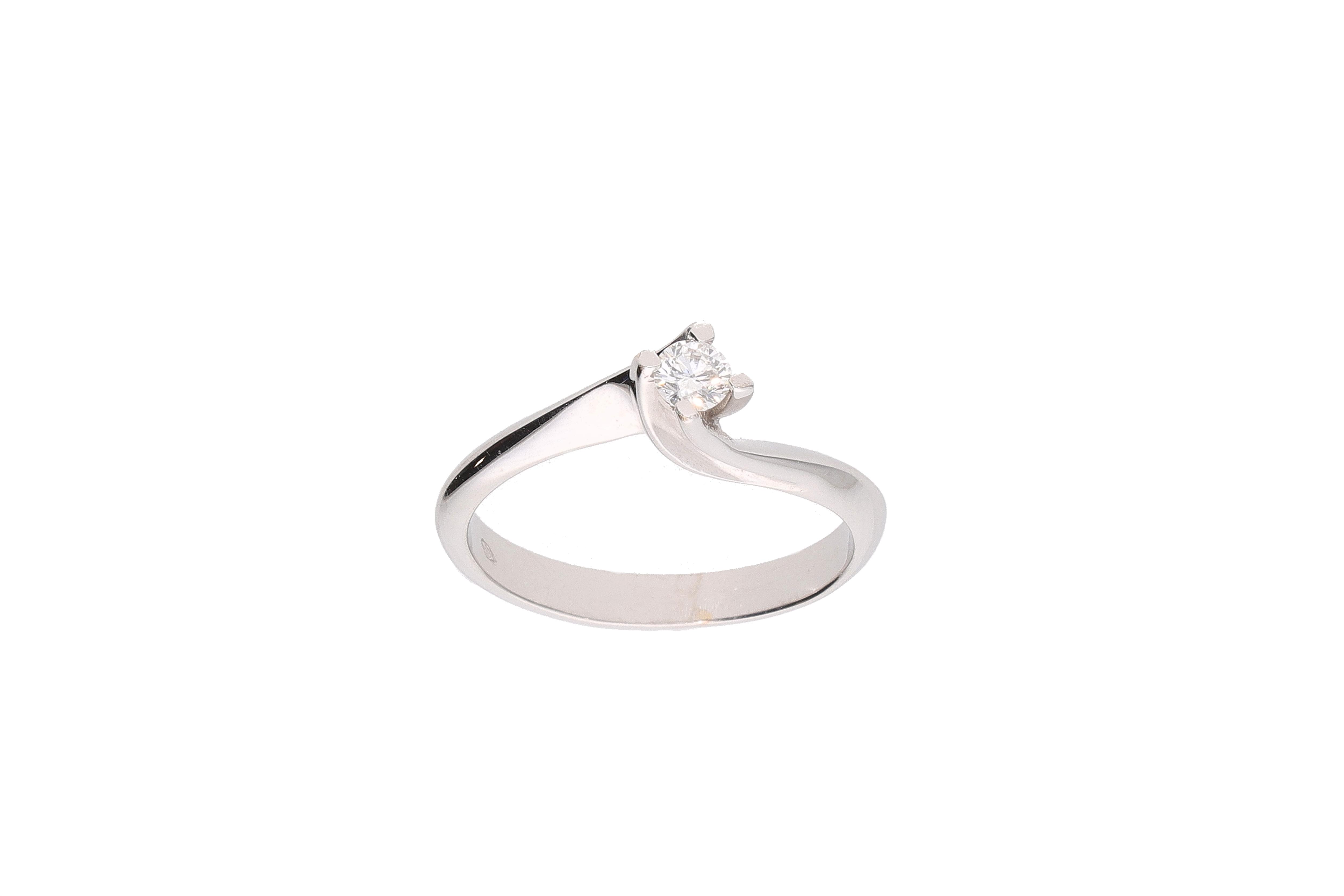 Anello con diamante - Asta Preziosi
