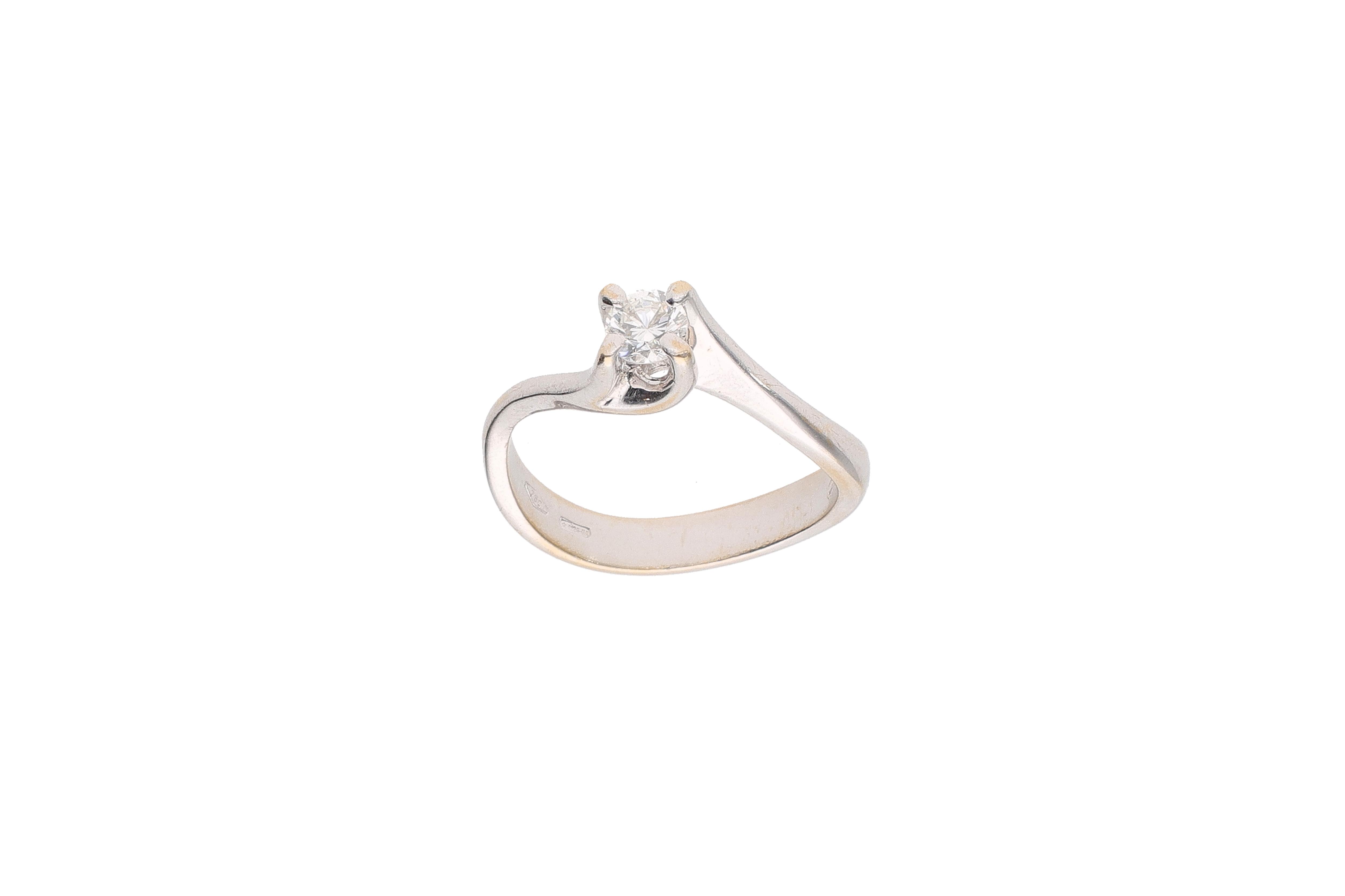 Anello con diamante - Asta Preziosi