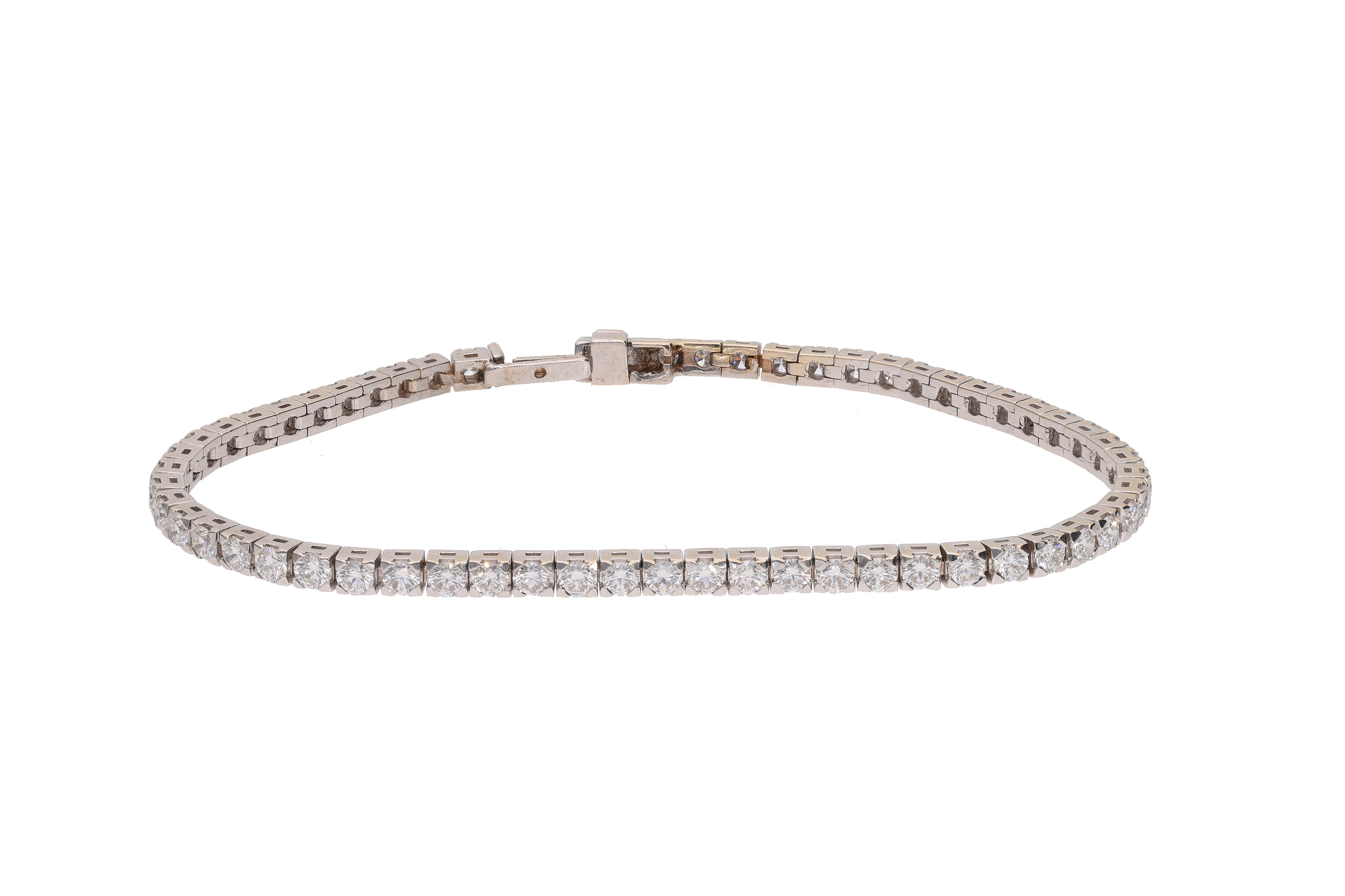 Bracciale tennis con diamanti - Asta Preziosi