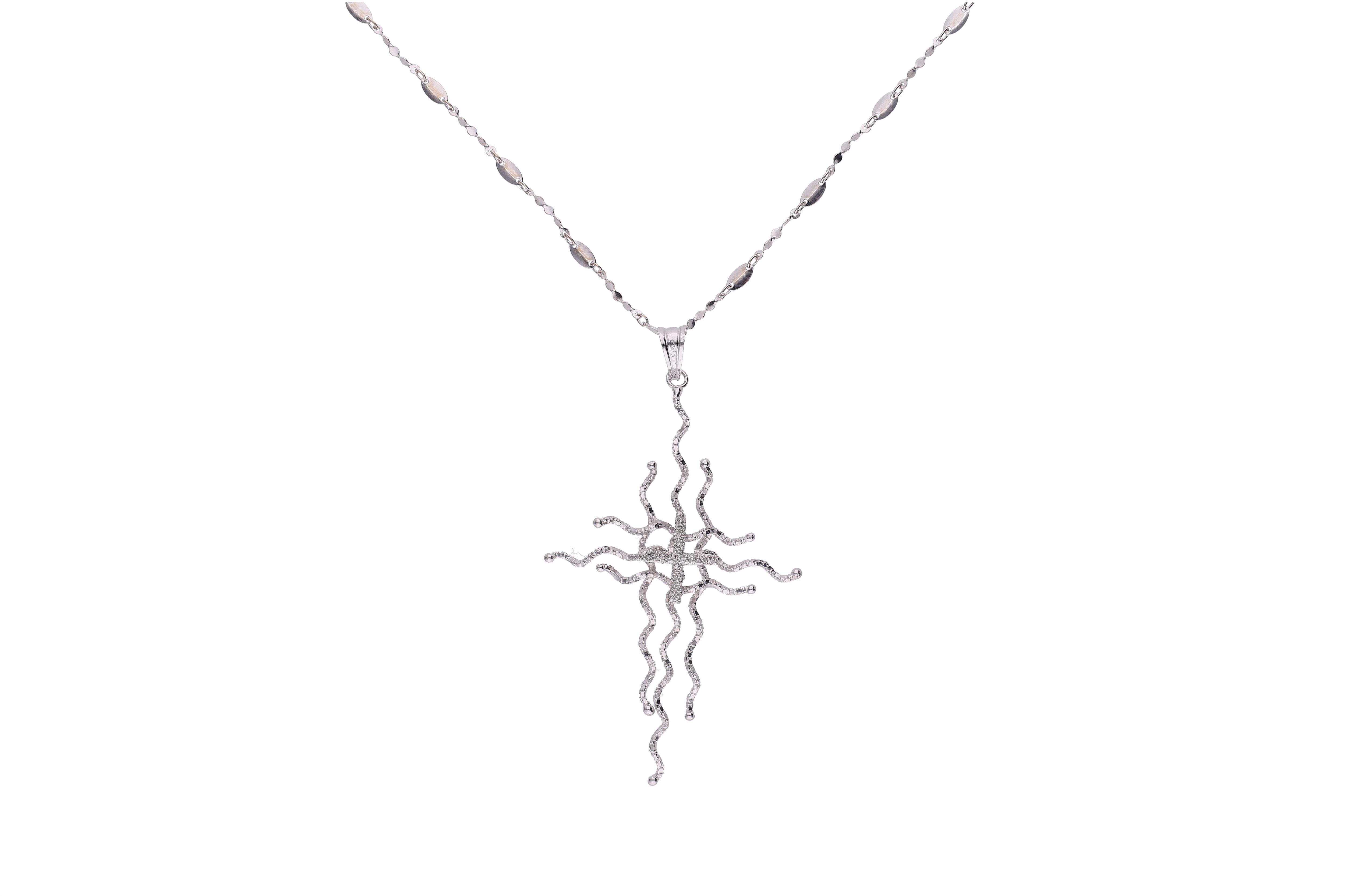 Collana e pendente a forma di croce - Asta Preziosi