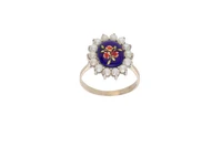 Anello con smalti e piccole perle - Asta Preziosi Anello con smalti e piccole perle - Asta Preziosi