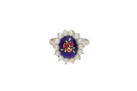 Anello con smalti e piccole perle - Asta Preziosi Anello con smalti e piccole perle - Asta Preziosi