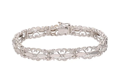 Bracciale con pietre incolore - Asta Preziosi Bracciale con pietre incolore - Asta Preziosi